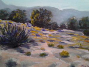 Purple and Yellow Field - Mercedes Guzman