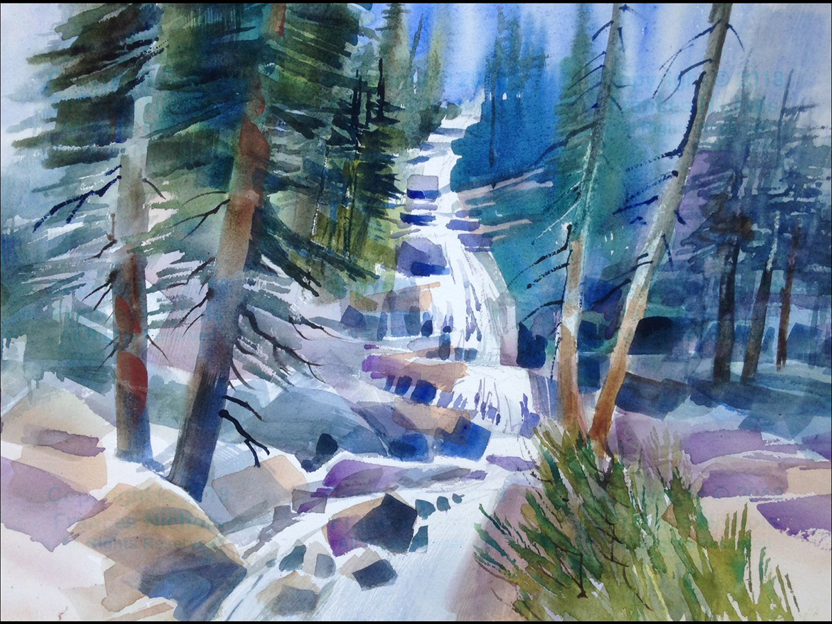 Whitney Portal Waterfall - Frances Nichols